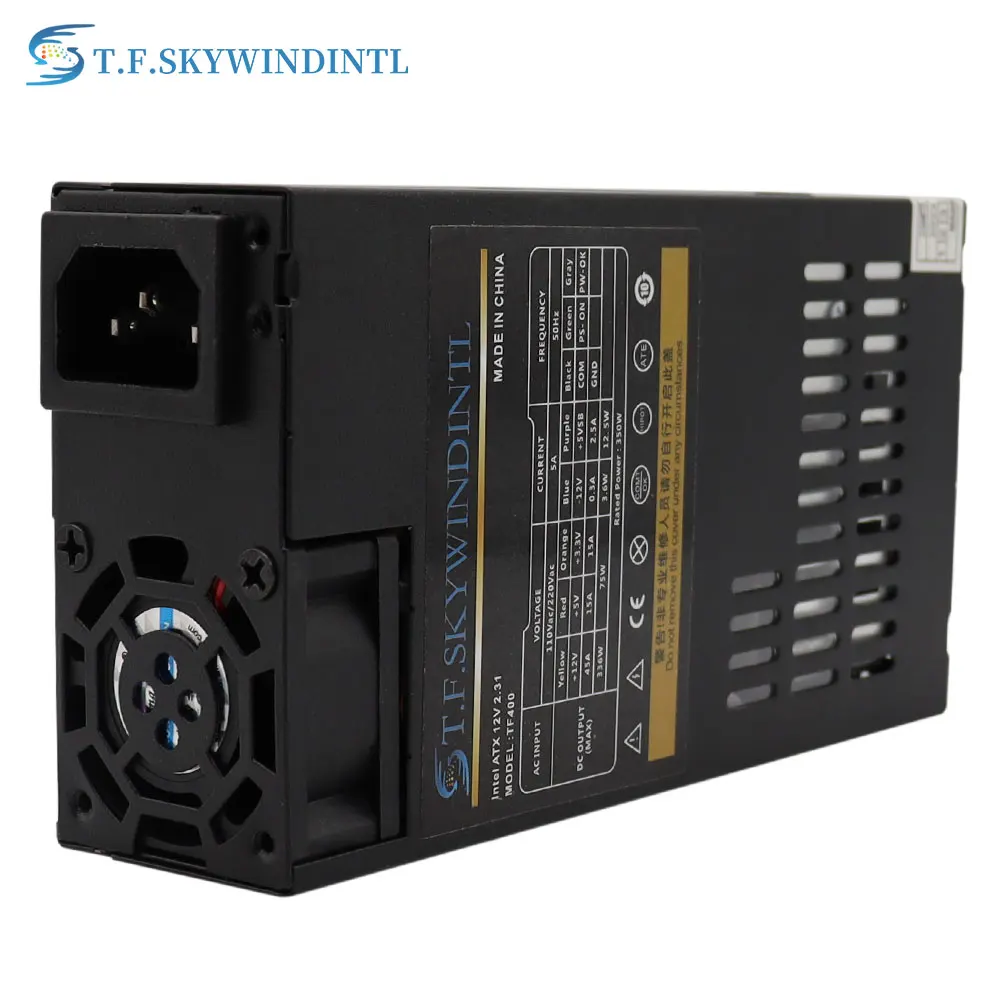 350W Small 1U Flex Full Modular PSU Max 400W Desk Computer Power Supply For One Machine Small Chassis Computer Power Mini ITX