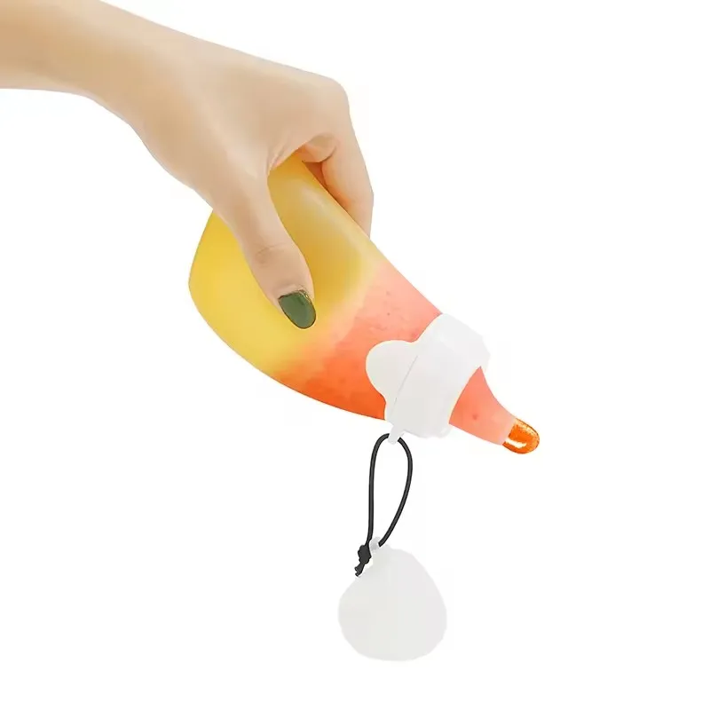 Baby Food Pouch Refillable Silicone Yummy Pouch Puree Breastmilk Storage Bag for Kids Toddler Feeder Bottle