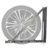 Adjustable Wall Mount Tire Storage Rack Heavy Duty Steel Construction Fits 4 Tires 32-48" Width 300 lbs Capacity Lightweight 5