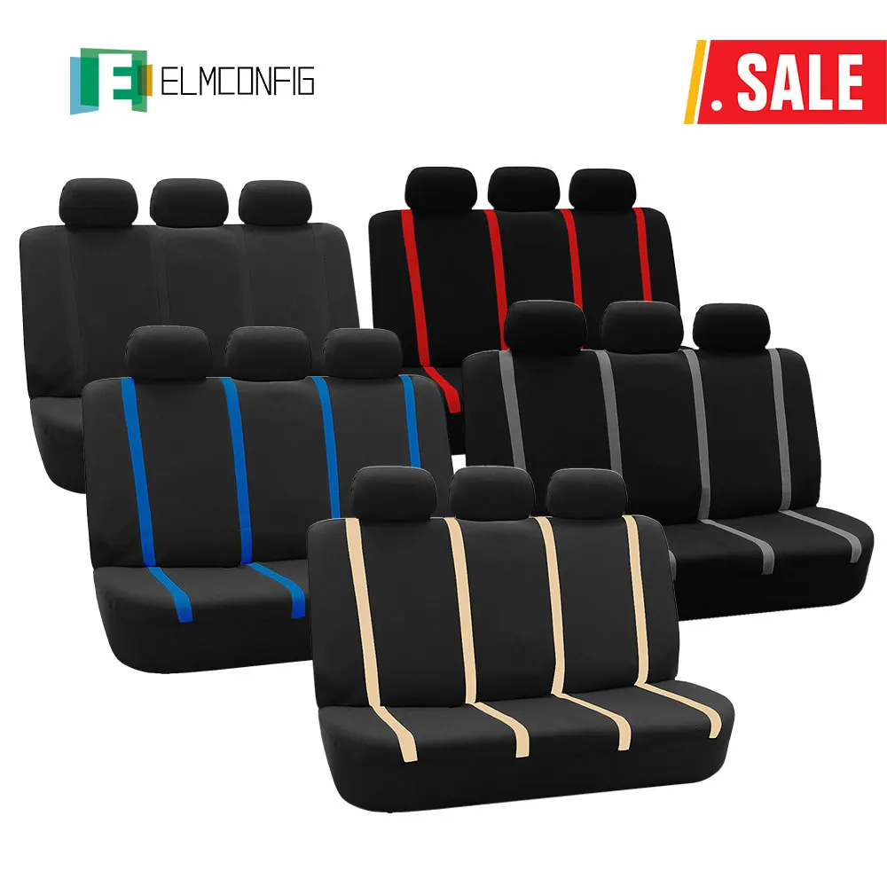 

Car Seat Cover 3-Seater Rea Without Zipper Automobile waterproof protector for rear seat cover Interior Accessories