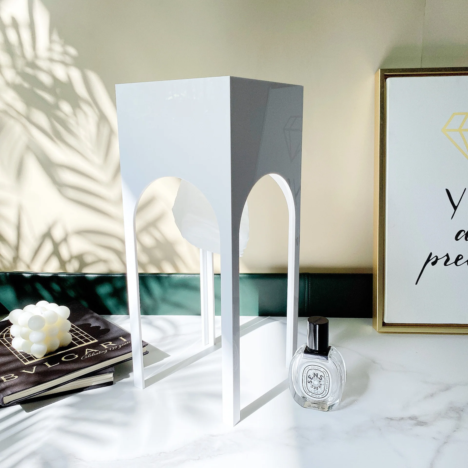 Luxury INS Tissue Box Nordic Desktop Acrylic Tissue Boxes Napkin Holder Living Room Paper Box Desk Organizer Ornaments Gift 4
