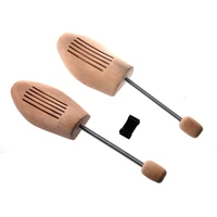 B76A 4 Pair Unisex Wooded Shoe Tree Shoe Stretcher Shaper Shoe Care 1