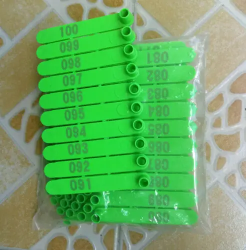 Green ear tag