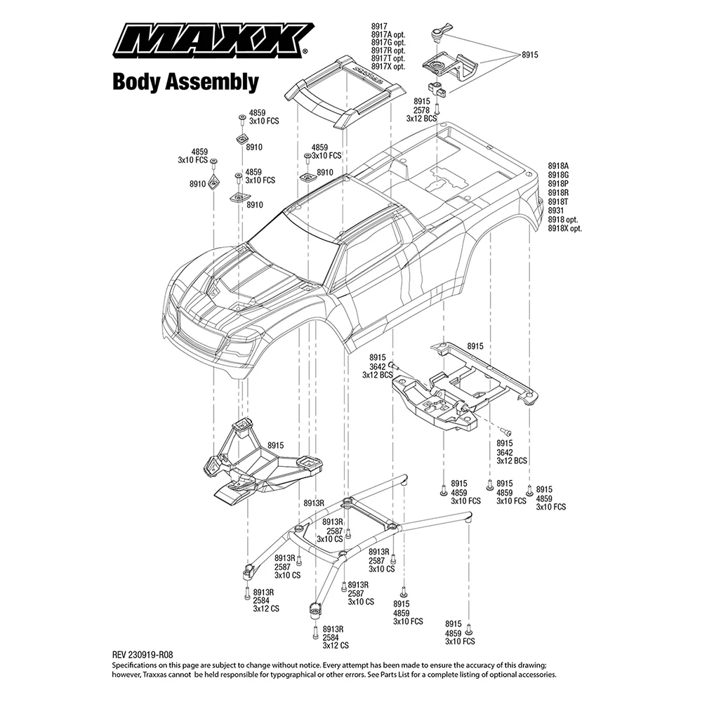 8915 ڵ  ٵ Ʈ,  Ĺ  귡Ŷ,  , TRAXXAS 1/10 MAXX RC  ǰ,  ׼