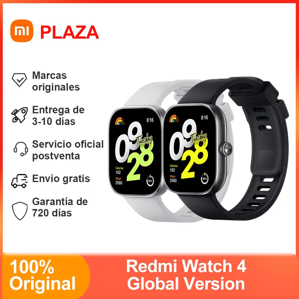 Xiaomi Redmi Watch 4 Smart Watch, Monitoraggio Dello Stress Della Frequenza Cardiaca Dell'Ossigeno Nel Sangue, 1.97 "Amoled 390X450 Pixel, Telefonata 