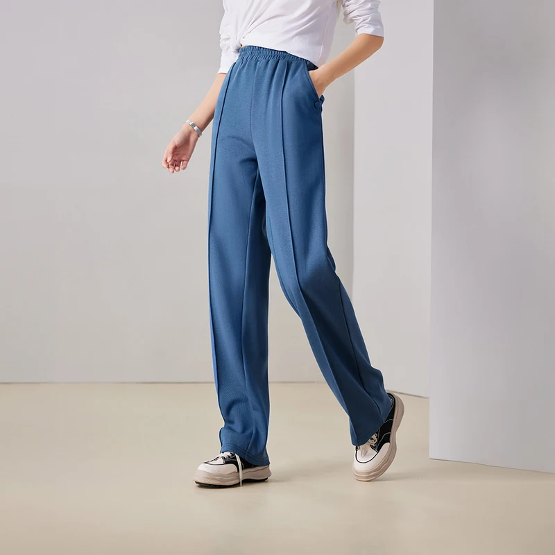 Toyouth-Women-Sweatpants-2023-Autumn-Elastic-Waist-Straight-Loose ...