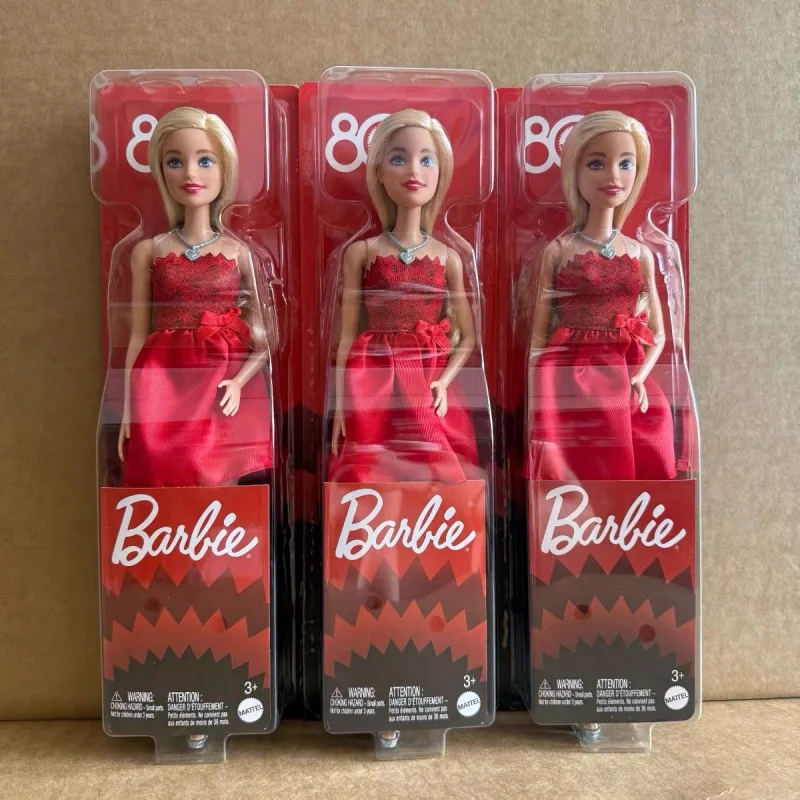 Hot Authentic Barbie Dolls Barbie Fashionistas 80th Anniversary Commemorative Doll Girls Holiday Surprise Gifts Fashion Toys - Bilde 6