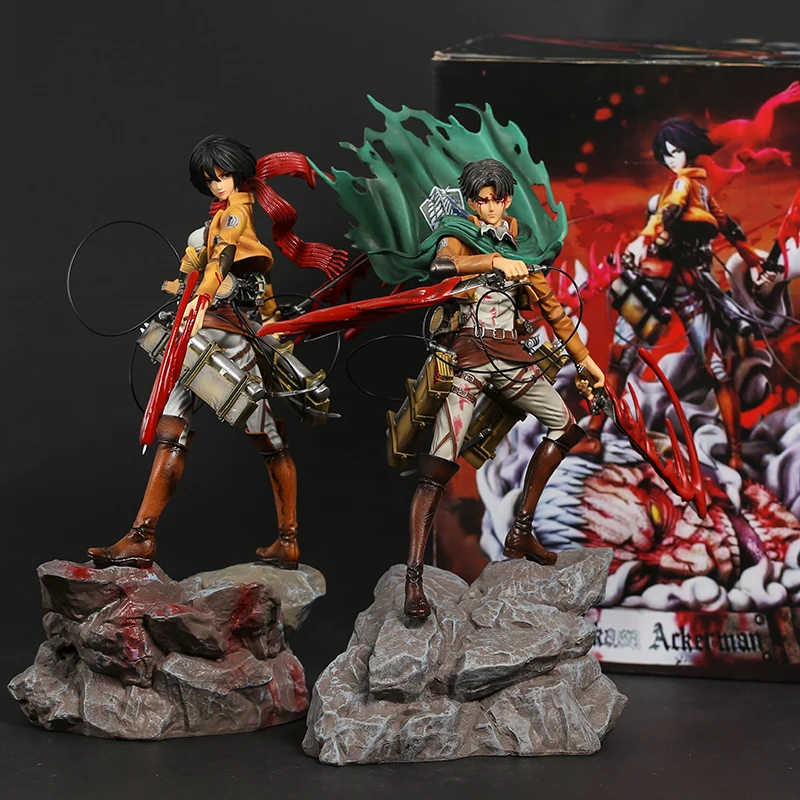 

Фигурка из аниме «атака на Титанов», игрушка-кукла Mikasa Ackerman, Rival shкруги, no Kyojin, Levi Ackerman, Коллекционная модель