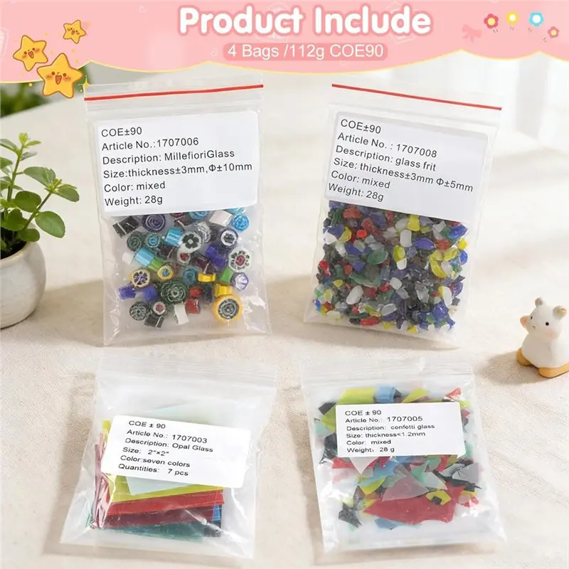 3 Bags /84G COE90 Dichroic Glass Scrap Assorted Fusible Glass Fusing Microwave Kiln For Jewelry Making Supplies