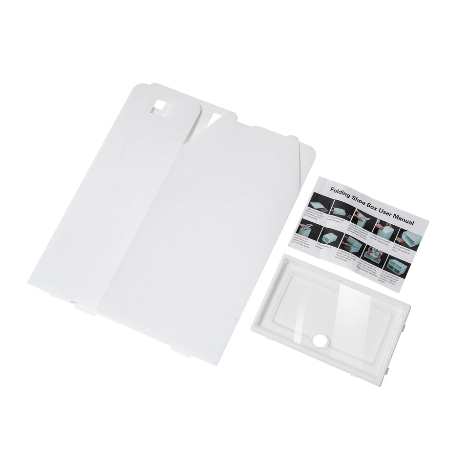 24 Pack Stackable Transparent Shoe Storage Boxes