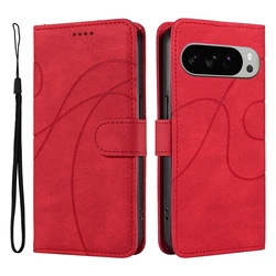 Luxurious Magnetic Leather Wallet Phone Case with Flip Cover and Kickstand - Shockproof Design - Google Pixel 11 (RD)