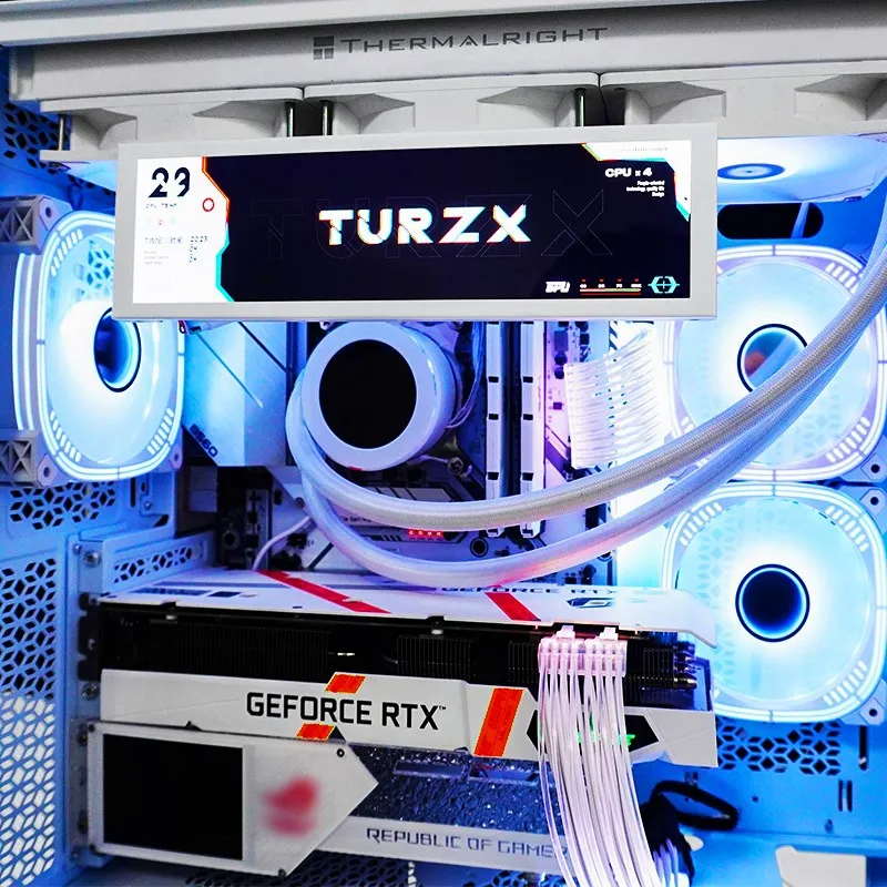8.8 Inch IPS Secondary Screen Type C Display Case CPU GPU RAM Computer Monitor USB IPS Dislay Turing Smart Screen Freely AIDA64 computer monitor computer secondary screen