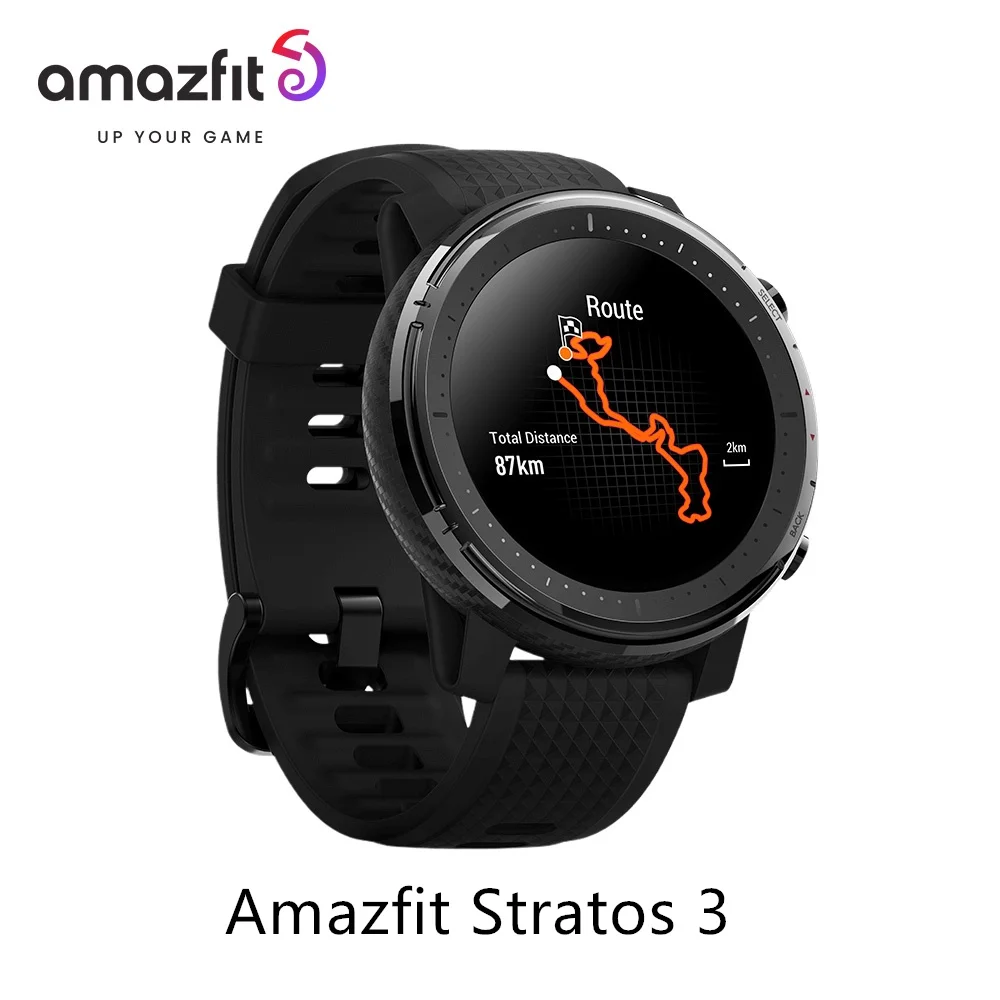 Smartwatch Amazfit Stratos 3 com GPS Bluetooth e 5ATM à prova d’água Smartwatch Amazfit Stratos 3 com GPS Bluetooth e 5ATM à prova d’água