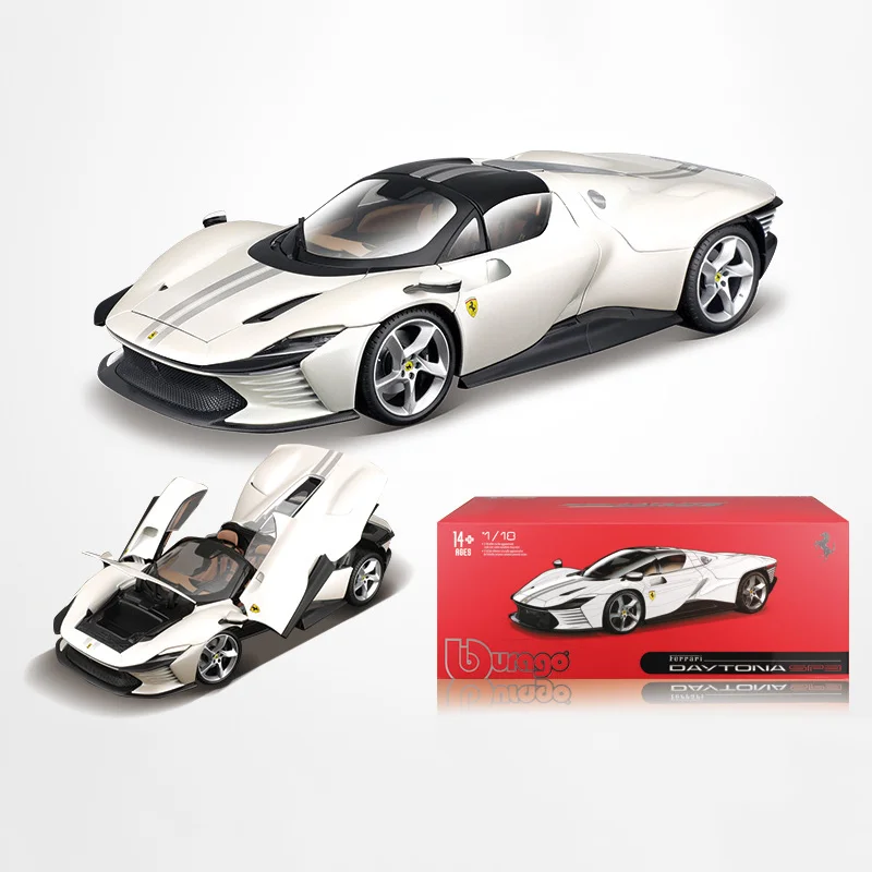 Solido 1/43 Scale Diecast No.16 - Ferrari Daytona Le Mans #118 - Red/White