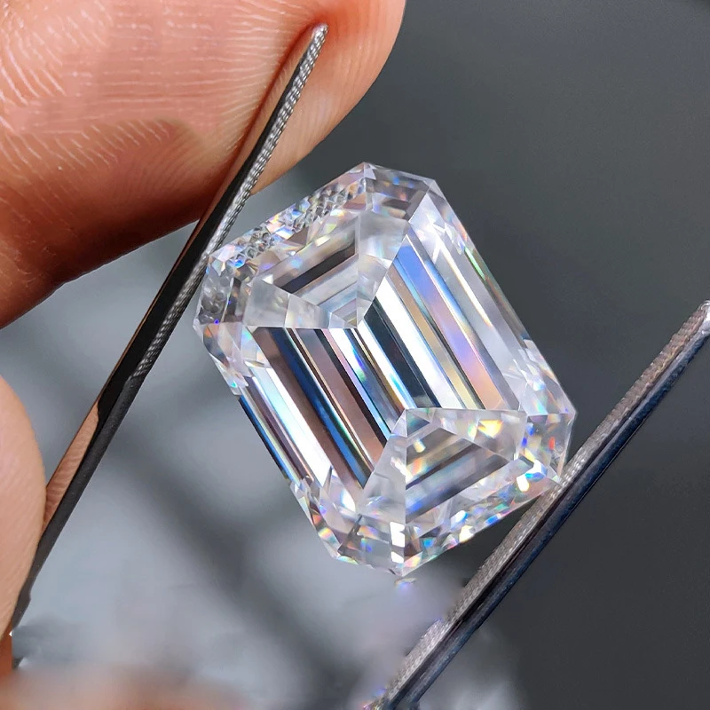 

Бриллиантовый прямоугольник GRA Moissanite, 6*8 мм, изумрудная огранка, высококачественный огонь, Свободный Камень для изготовления ювелирных изделий, 2 шт. в партии