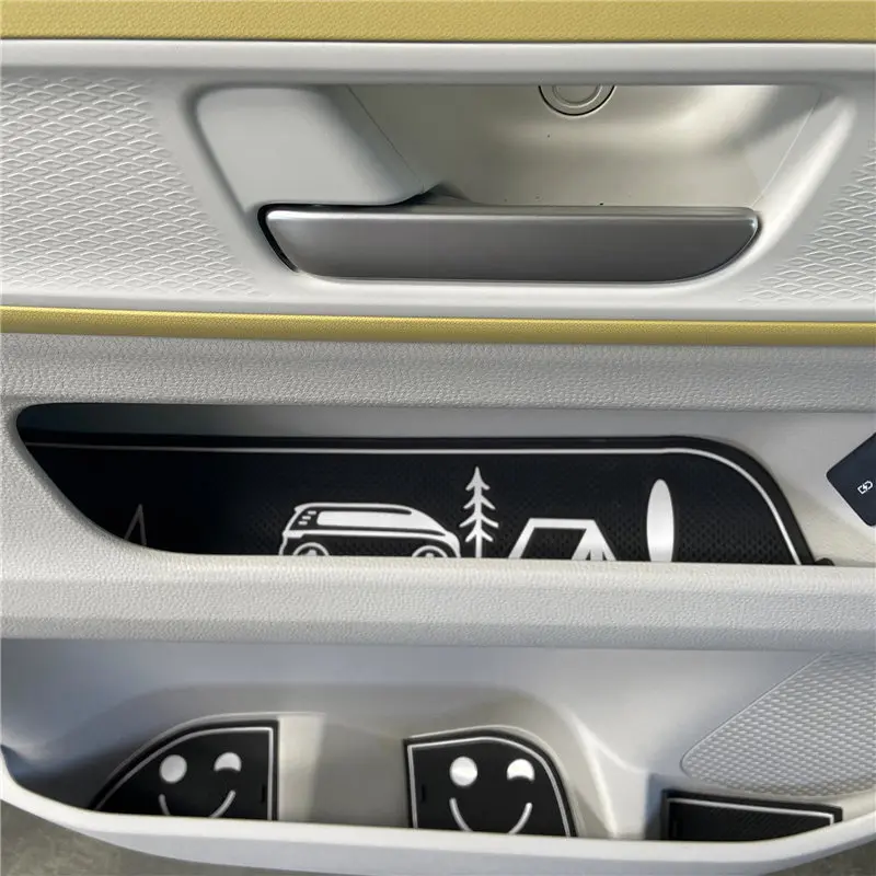 

Non-Slip Car Cup Coaster Slot Pad for Volkswagen VW ID. Buzz ID Buzz Car Accessories Anti-Slip Mat Pocket Mat Cup Holder Pad