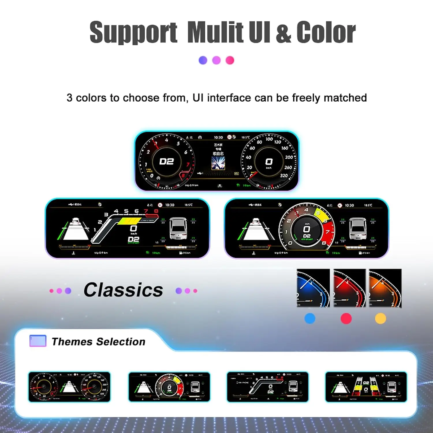 Panel de Instrumentos Digital para Volkswagen VW Tiguan 2009-2014, Pantalla LCD Virtual, Velocímetro, Accesorios para Auto 3