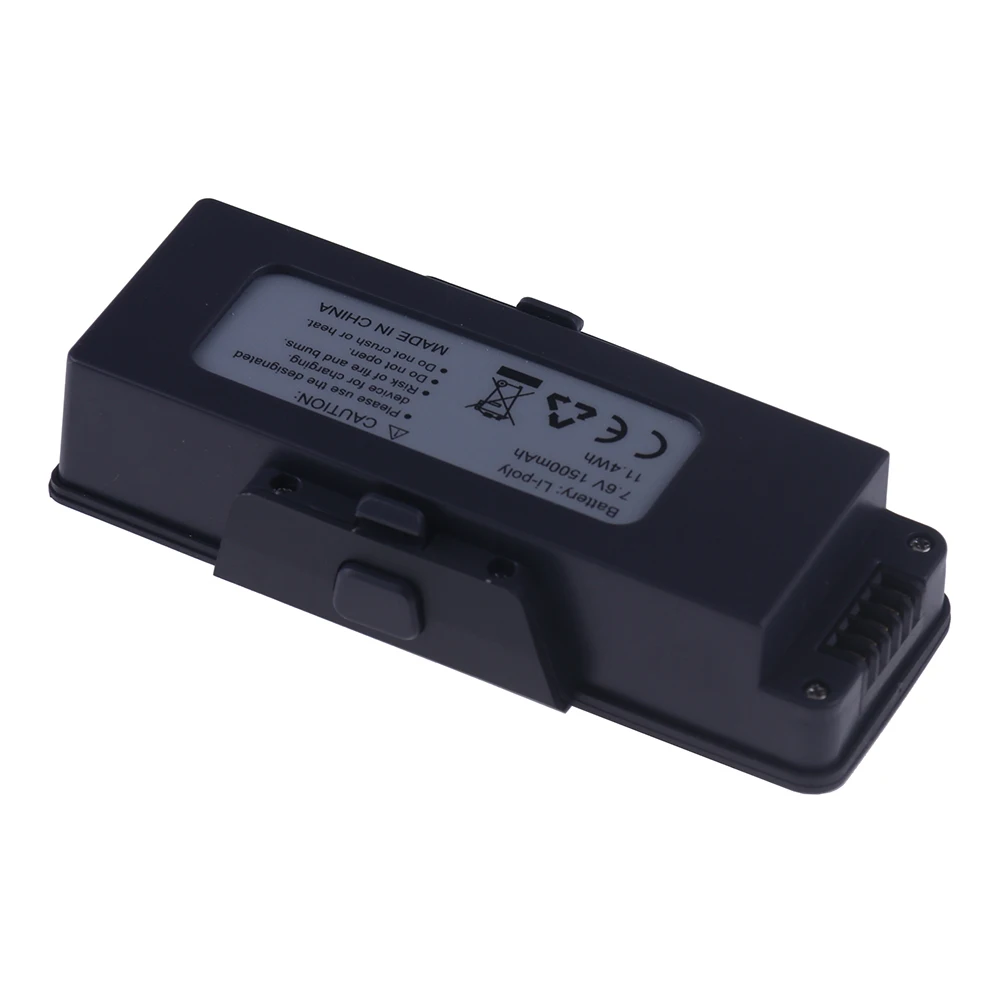 Batterie LiPo 7.6V 1500mAh pour drone MJX Bugs 7 B7 4K, connecteur et câbles détaillés.