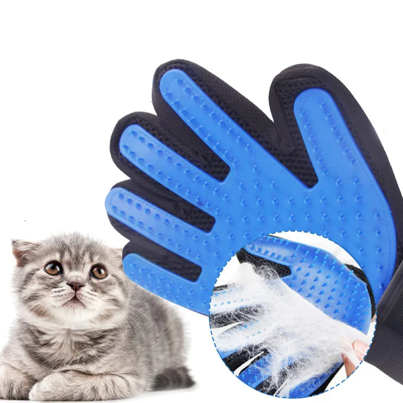 2022 Silicone Dog Pet Grooming Glove Cat Brush Comb Deshedding Hair