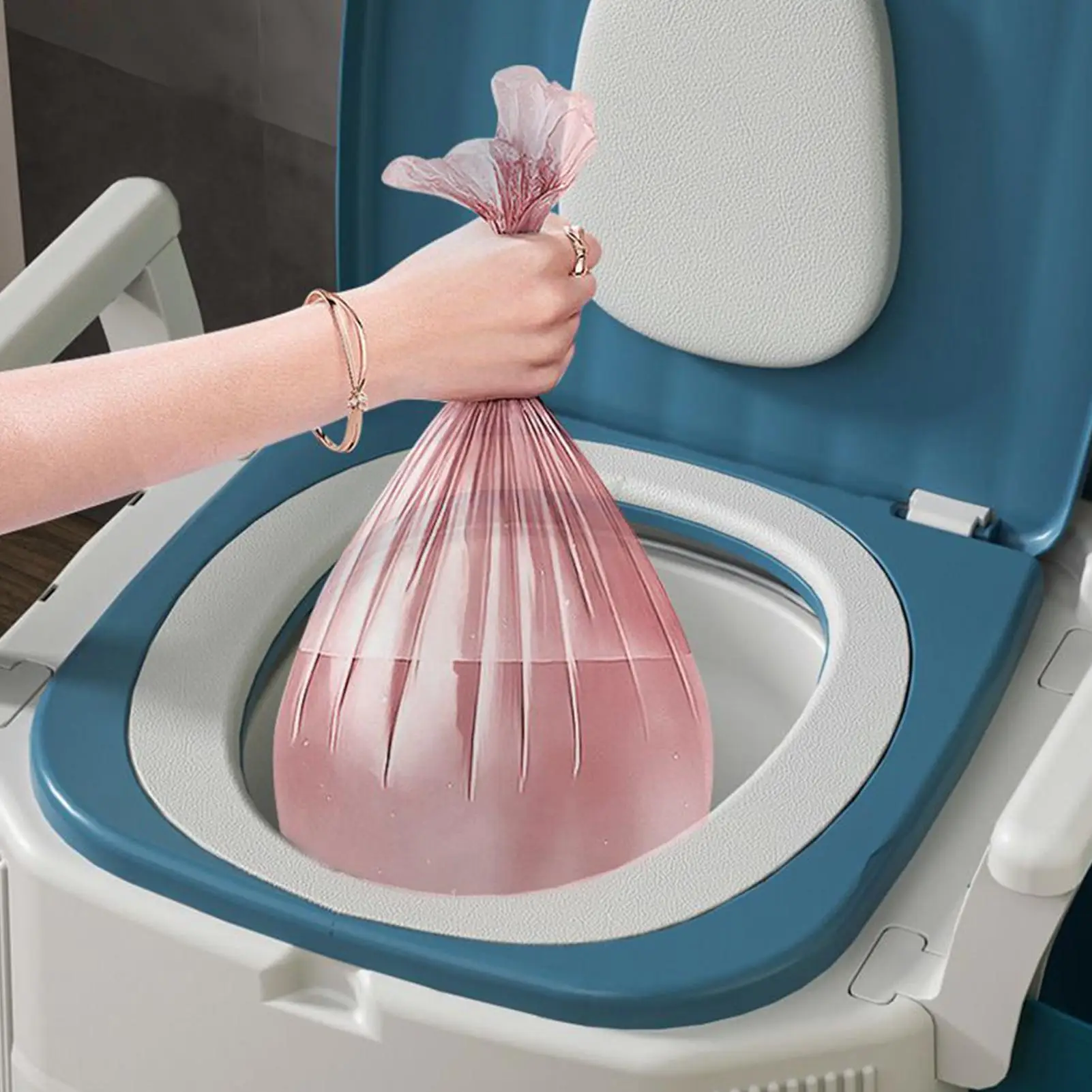 Alpcour Portable Toilet Seat - Compact Folding Camping Toilet With Travel Bag For Outdoor & Emergency Use