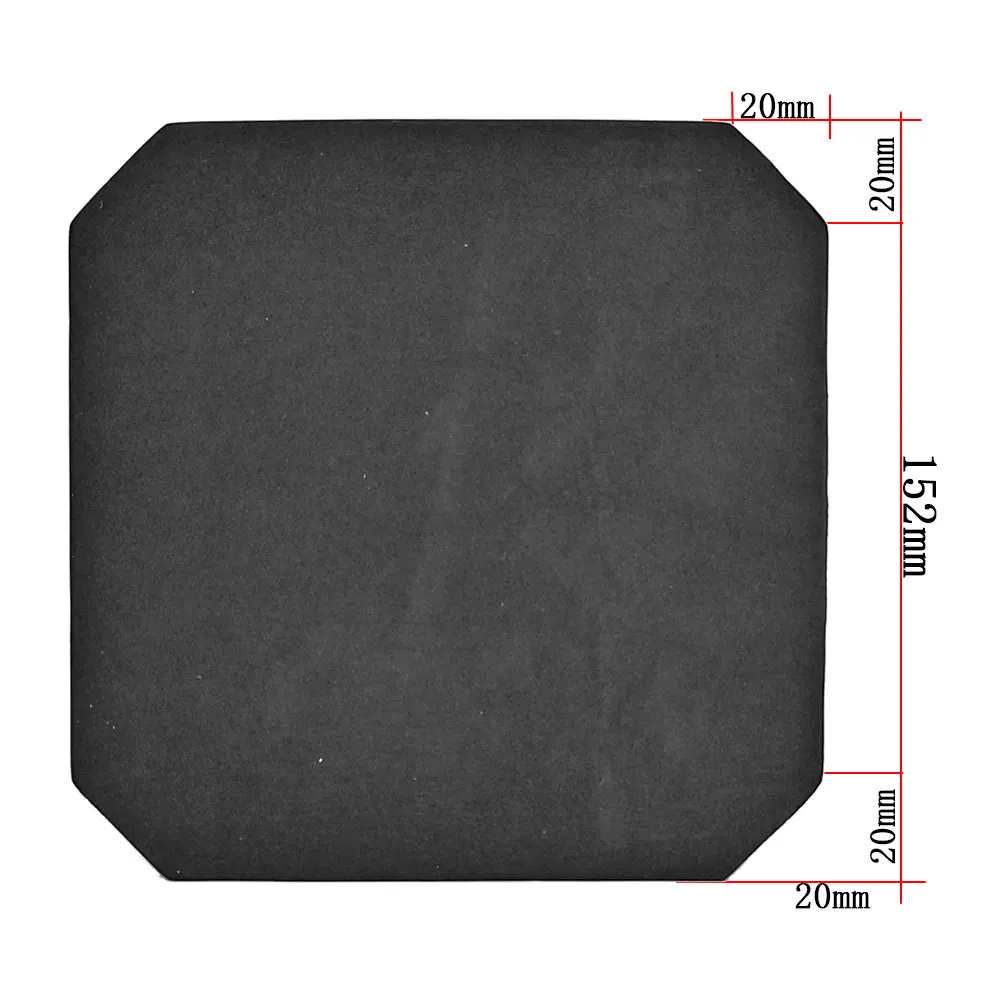 6x6 Inch Mini EVA Strike Face Side Armor Plate Pouch Pair Tactical Hunting Vest Black Lining Soft Flexible High Density Foam