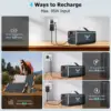 150Wh Portable Power Station, 42000mAh Laptop Power Bank With 150W AC Outlet, Dual Way 65W PD/USB-C Port, Laptop Charger Battery 5