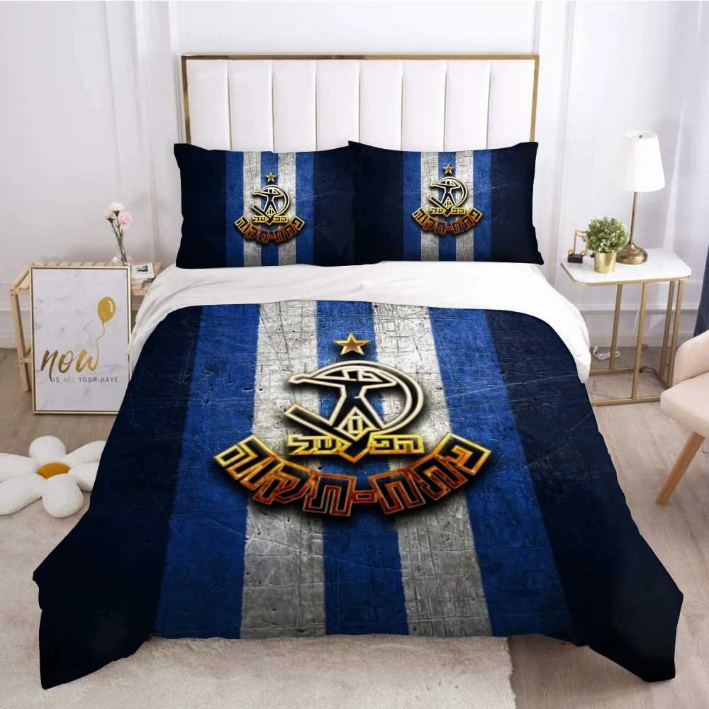 3D Printed Hapoel Petah Tikva Bedding Set Duvet Cover Bedroom Comforter Single Twin King ​Size Quilt Cover Home Textile 2/3PCS 6