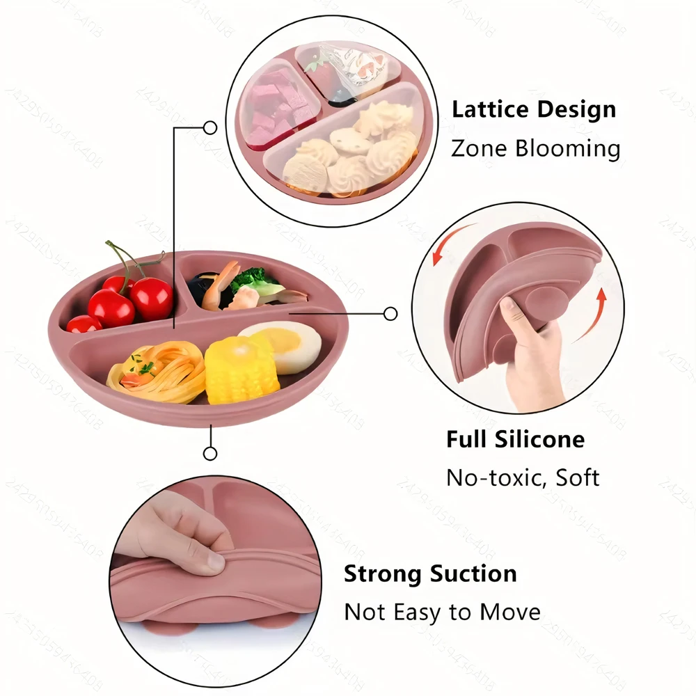 Silicone Baby Suction Plate Lid 4