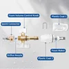 1L Transparent Foam Cannon Kit – 360° Rotating Adjustable Nozzle M22/1/4 Quick Connect Spare Orifice Nozzle for Pressure Washer 2