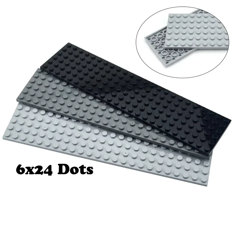 Building Blocks Tech Parts 6x24 Dots Thin Bricks Assemble Particles Educational Creative Size DIY Building Blocks Compatible Classic Parts 3026
