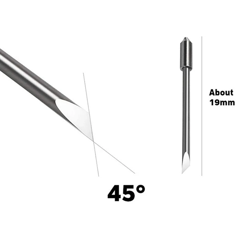 

200Pcs 45 Degree Vinyl Cutter Plotter Blades For Graphtec CB09U CB09 Silhouette Cameo Cutting Knife Cricut Maker