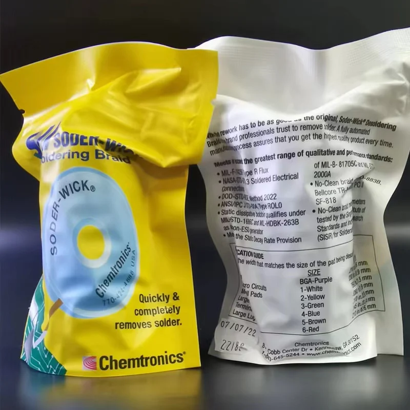 USA SW Chemtronics SODER WICK Antistatic Lead-free Original De-soldering Braid Solder Wire De-soldering Remover 10pcs/lot image 4