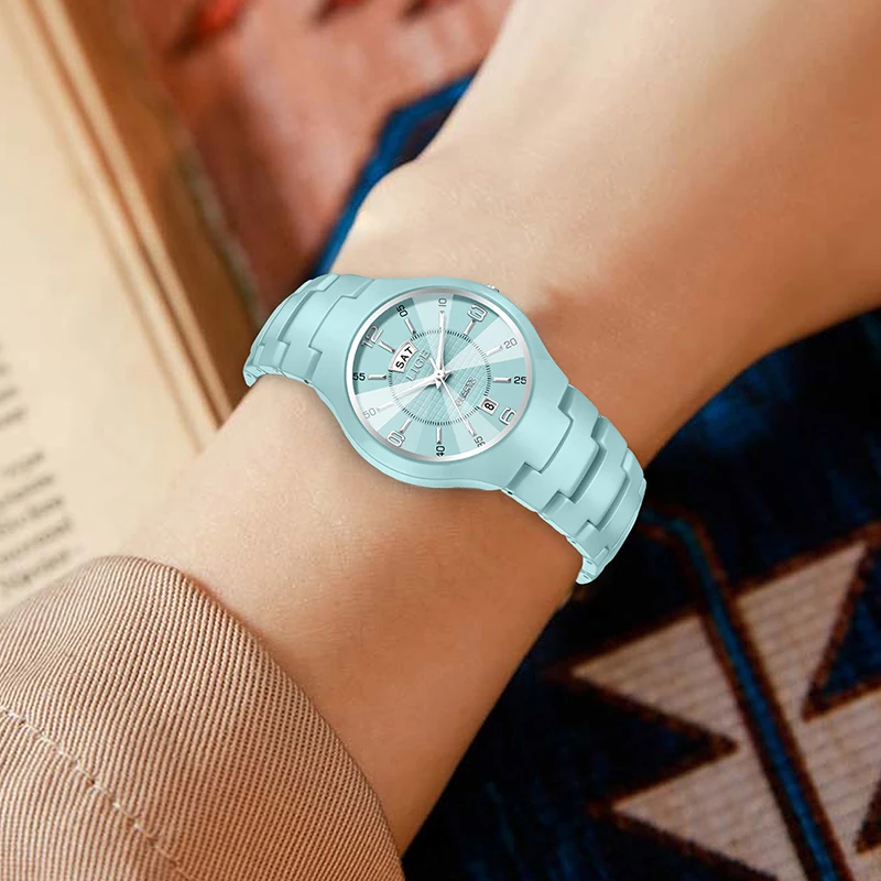 LIGE New Waterproof Ladies Quartz Watches Fashion Creative Ceramic Watch Women Casual Elegant Bracelet Watches Gift For Women