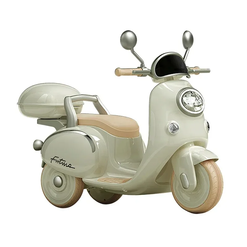 

Children's Electric Motorcycle Can Sit on A Two-person Tricycle Charging Battery Car Children's Remote Control Toy Car