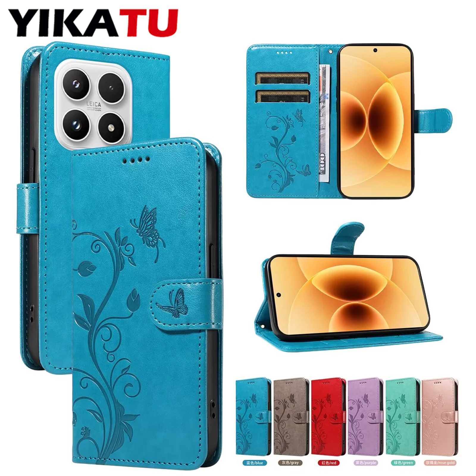 Luxurious Leather Wallet Phone Case