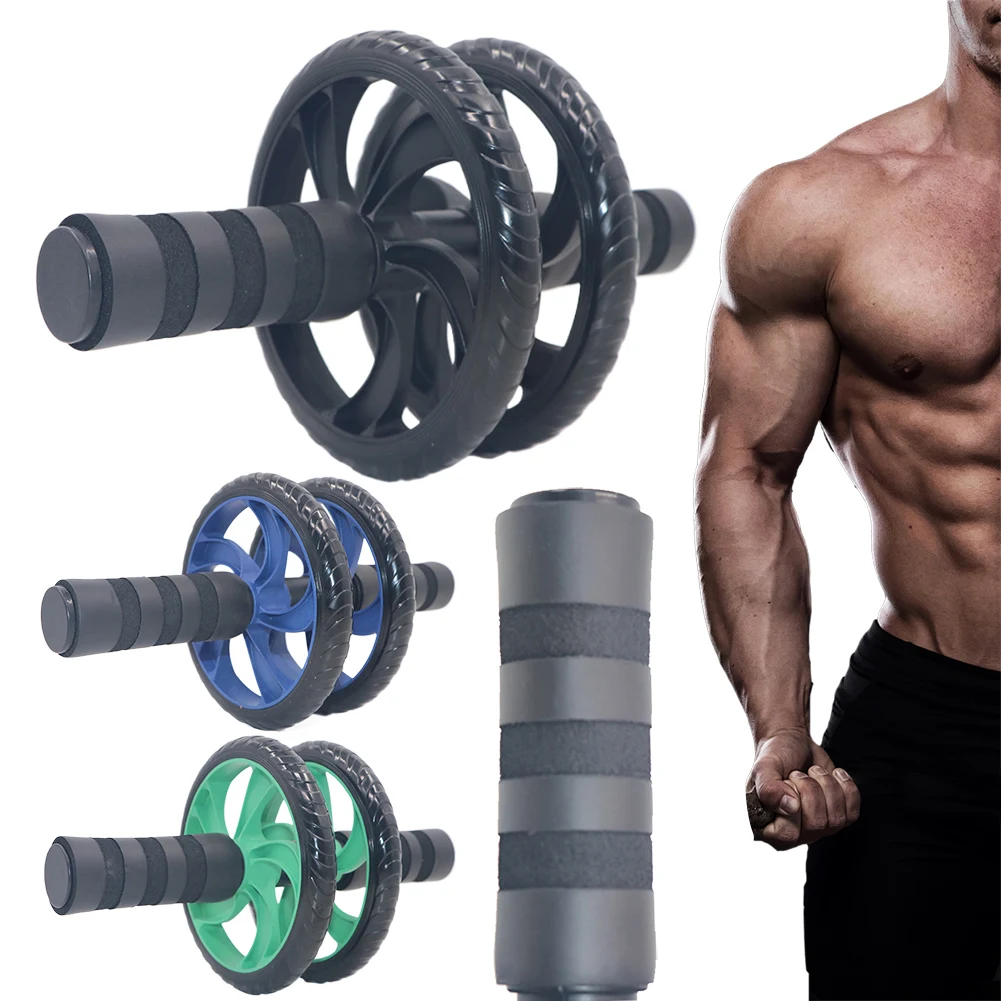 Wheel Ab Rroller Fitness Ab Slide Double-Wheeled Abdominal Non Slip Muscle Trainer Gym Abdominal Roller Home Workout abdominal wheel abdominal fitness instrument abdominal workout aids