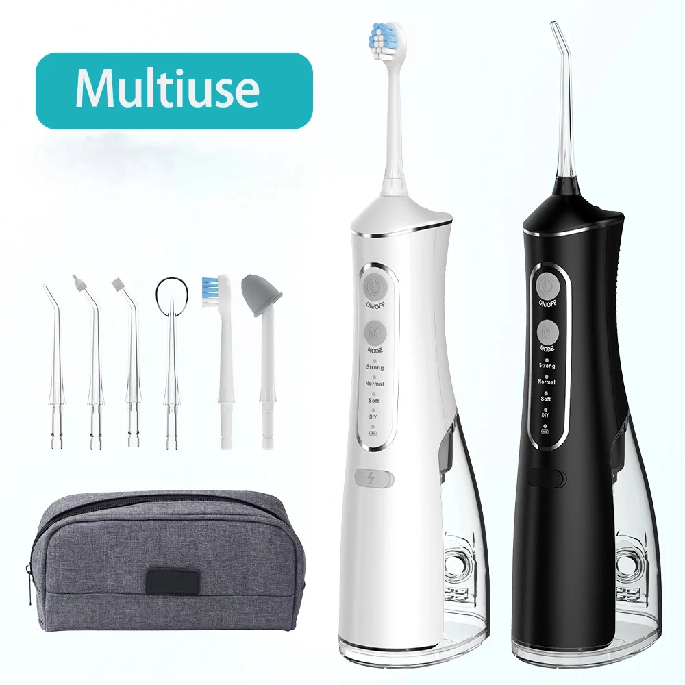 Portable-Oral-Irrigator-USB-Rechargeable-Water-Flosser-Dental-Water-Jet ...