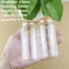 6 Pieces 47*100mm 120ml Glass Bottles Cork Stopper Test tube transparent Storage Jar Containers candy Glass Jars Vials DIY Craft 1