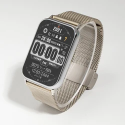 Sleek Milanese Metal Mesh Watch Strap with Magnetic Closure, 22mm for Miband 8Pro 9Pro (Titanium)