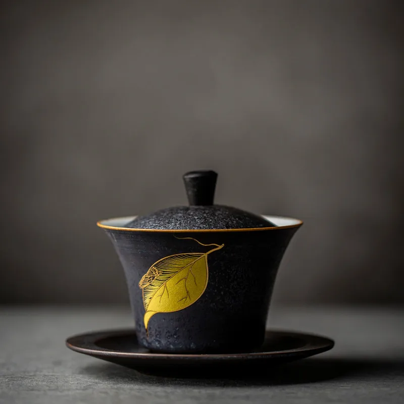 ceramic gaiwan tea cup handmade tureen chinese kung fu tea set drinkware MJ82211
