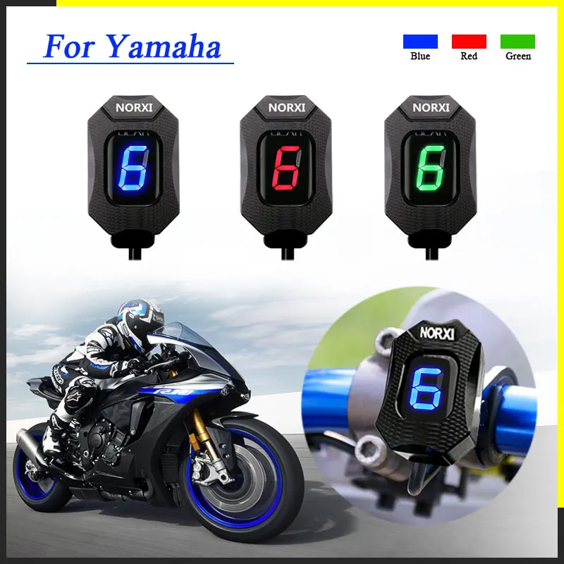 For YAMAHA YZF-R6 1998-2016 YZF-R6S 2006-2009 YZF-R1 1998-2008 YZFR6 YZFR6S YZFR1 Motorcycle Gear Indicator LED 1-6 Level Display Shift Light Bike Meter 