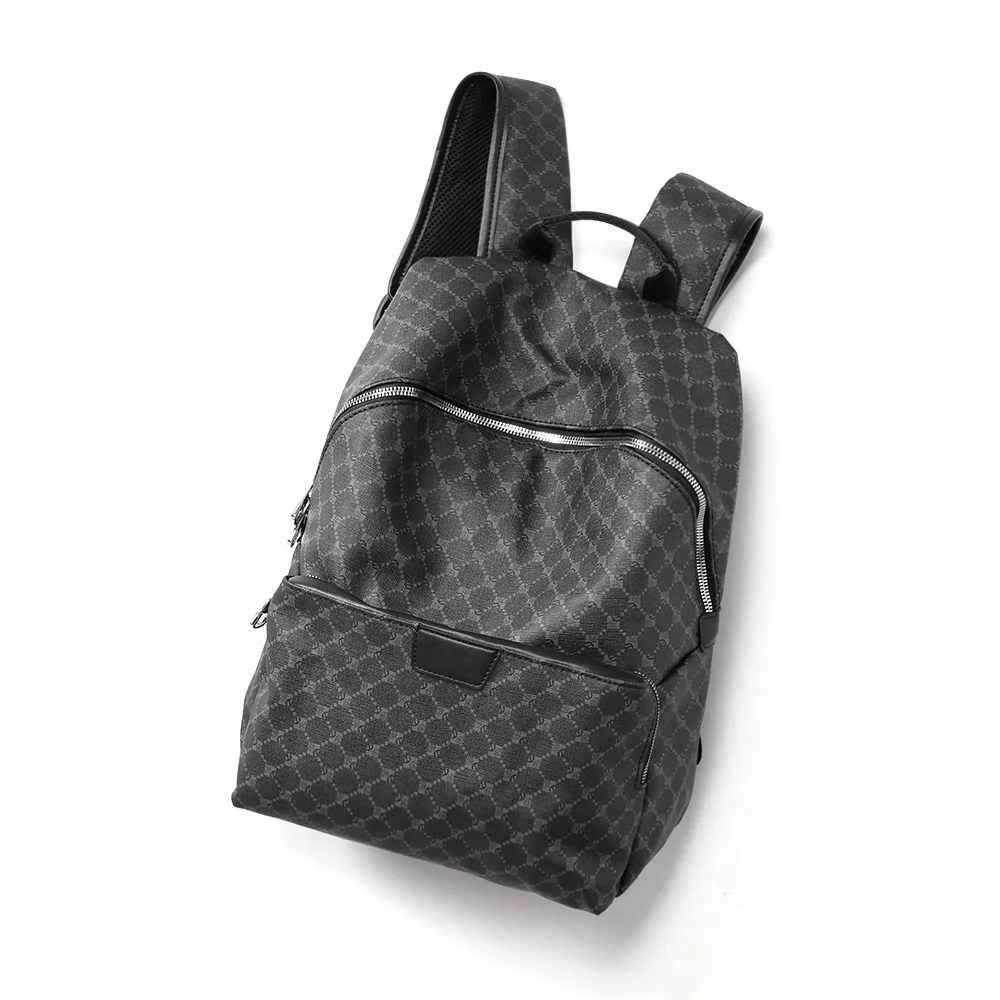 Fashionable New Men's Backpack Trendy Brand Large Capacity Male Bag Lightweight Business Laptop Plaid Backpack