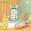 Baby Early Education Telephone  Mobile Phone Infant Learning Machine Simulation Bite Intellectual Phones Children 0-3 Years Old 3