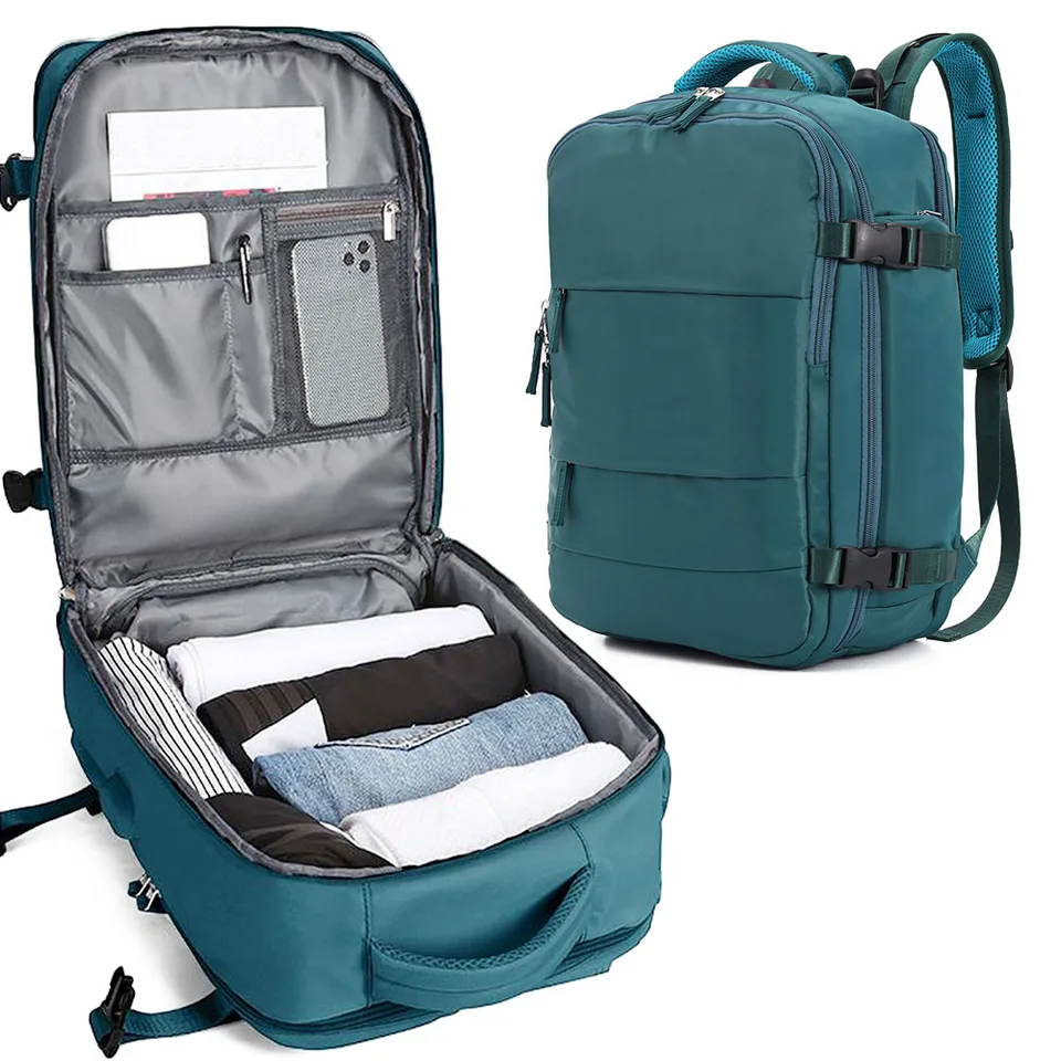 Mochila de viaje de gran capacidad para mujer, Maleta impermeable con  partición seca y húmeda, maleta para portátil con USB, 40x20x30 - AliExpress