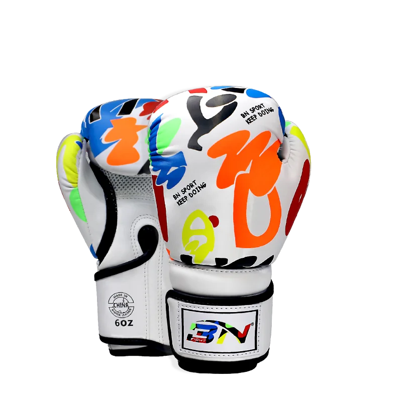 BN 6OZ Kids MMA Muay Thai Boxing Gloves Boy Girl Kickboxing Sparring Martial Arts Punch Training Mittens DEO