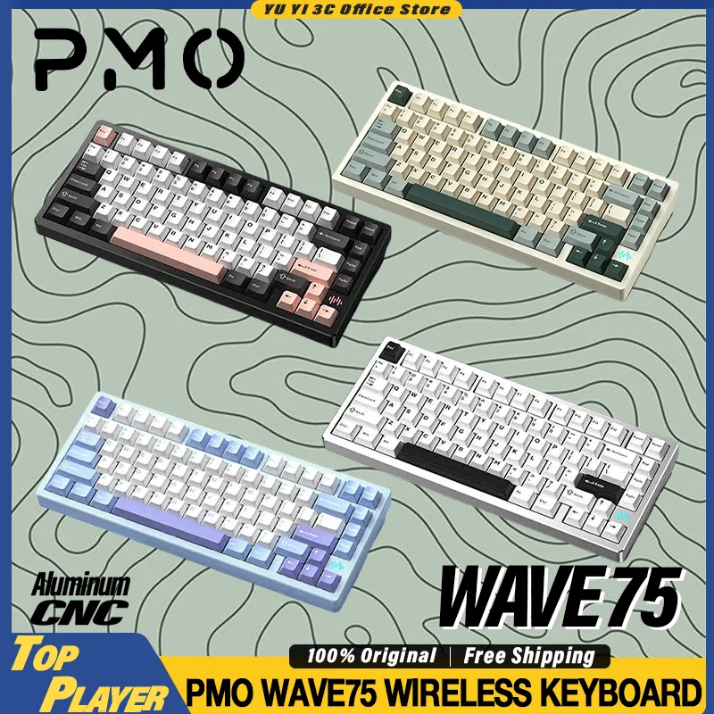 PMO WAVE75 Wireless Mechanical Keyboard Customized Hot Swappable