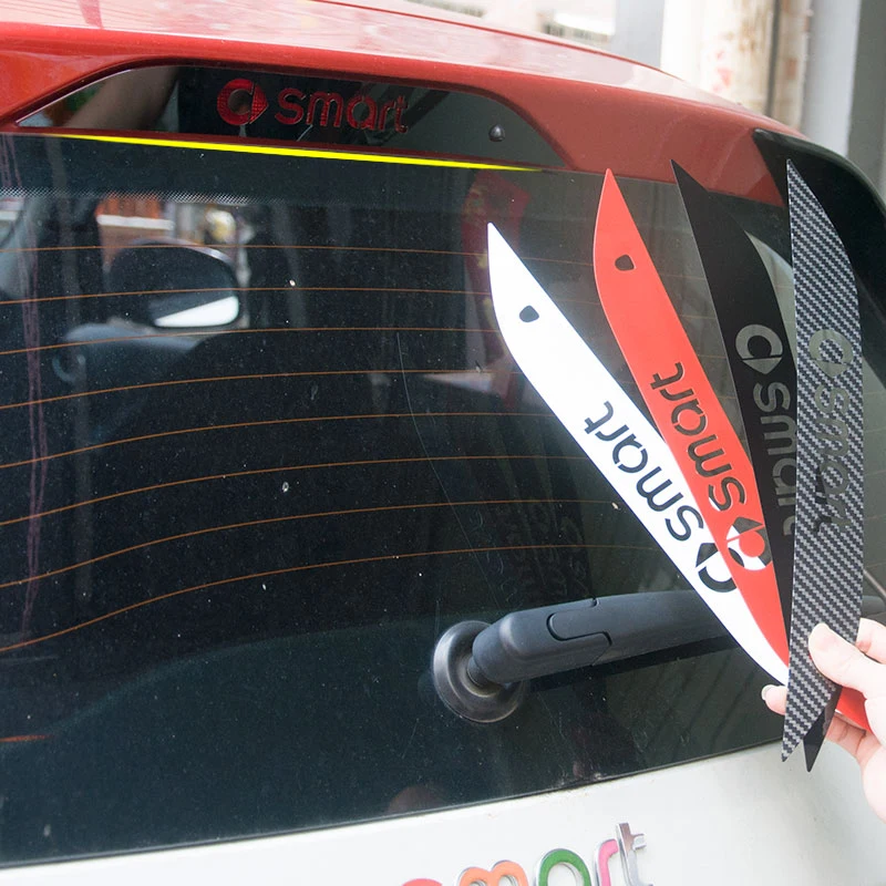 Car Rear High Brake Light Decoration Stickers Stainless Steel For Smart 453 Fortwo Forfour Exterior Accessories