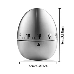 Precision Mechanical Kitchen Timer with Loud Alarm (Egg)