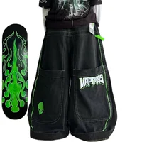 American Street Fashion Trend Big Pocket Loose Jeans Women Harajuku Y2K New Hip Hop Vintage Oversized Jeans Unisex Mopping Jeans