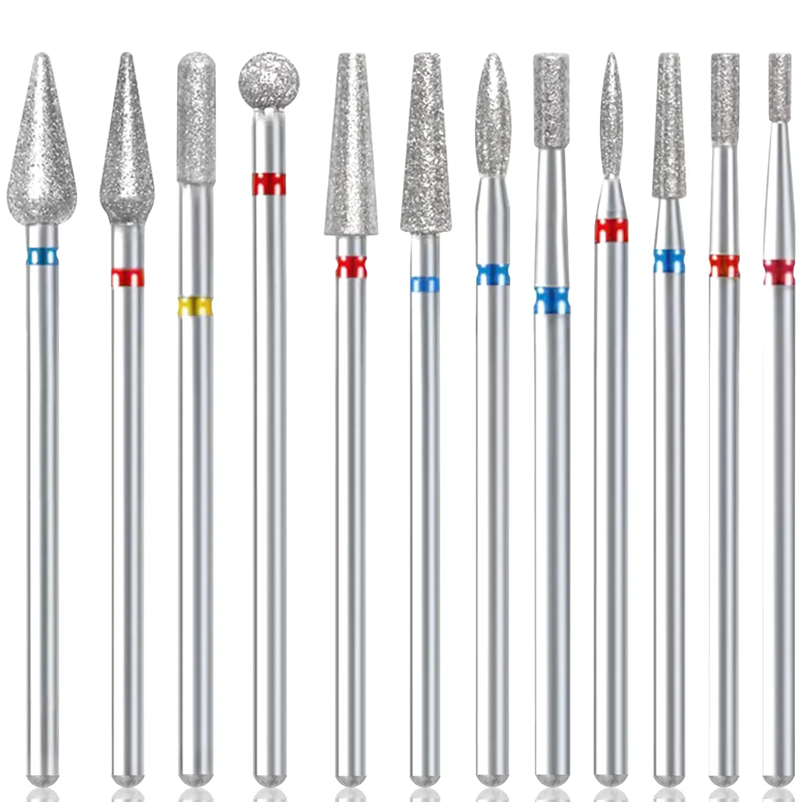 

Nail Drill Bits Milling Cutters Pedicure Diamond Burrs for Ceramic Cuticle Clean Tools Nails File Grinding Head Accessories